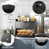 TQQDCI Bread Box for Kitchen Countertop, Double Layer Wooden Breadbox,