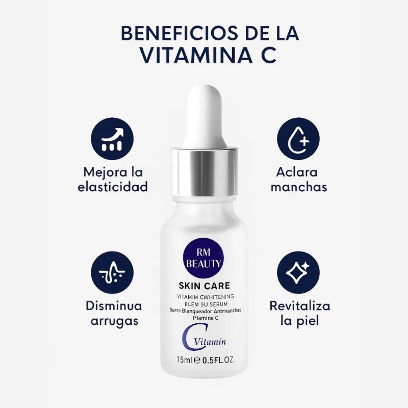 Serum Facial Con Vitamina C Al 20% Suero Multifunción 15ml