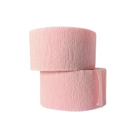 K-Kraft USA-Made Hanging Decorative Crepe Paper Streamers for Birthday, Party, Holiday, School, Wedding, Shower, or Graduation (Whisper Pink, 2 Rolls)