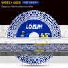 LOZLIN 4.5" Diamond Angle Grinder Blade - Ultra-Thin Dry Cutting