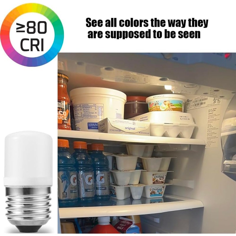 Makergroup 5304511738 LED Light Bulb Refrigerator for Frigidaire, E26 E27