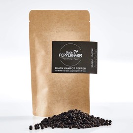 Uncle´s Pepperfarm Black Kampot Pepper - Sun-Dried Whole Black Peppercorns from Cambodia - 70 g