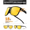HENGOSEN Sunglasses for Men, Polarised Sunglasses for Men with Lightweight