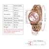 BOBO BIRD Women Wooden Watches Luxury Wood Metal Strap Chronograph