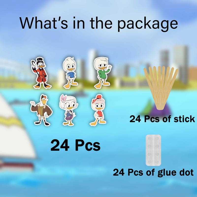 scrog mcdck Cupcake Topper - Birthday Decorations.