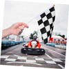 Sosoport Pack of 25 Rod Flags Racing Car Flags Racer