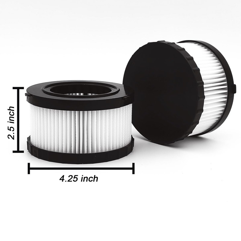6 Pack DC5151H HEPA Filter Replacement Compatible with DEWALT DC515,
