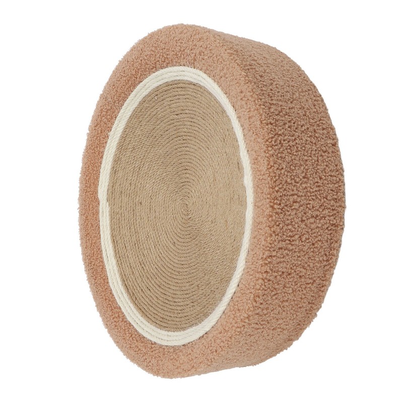 Round Cat Scratcher Ergonomic Cat Scratching Lounge Bed Sisal Cat