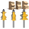 APlus 8 mm Shank Architectural Moulding Milling Cutter Set, Shaping