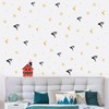 Kasubeso Christmas Reindeer Wall Stickers, Removable Christmas Wall Decals and