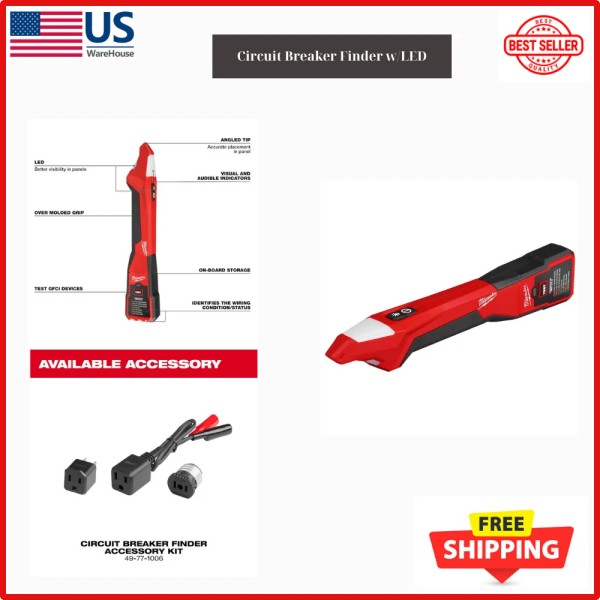 Branded Milwaukee |2222-20| Circuit Breaker Finder w/LED
