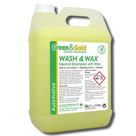 Clover Chemicals 447 Wash & Wax Neutral Shampoo with Wax, 5 L