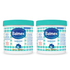 Balmex Balmex Complete Protection Baby Diaper Rash Cream with Zinc Oxide + Soothing Botanicals, 16 Oz, Pack of 2