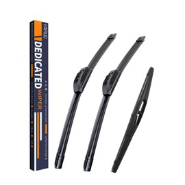 Replacement for Subaru Crosstrek2016-2017，XV Crosstrek 2013-2015，Impreza 2013-2016 Silent Wipers -FAPIUO Front and Rear Windshield Wipers 26"/16"+12" Full Blade Set (3 Pack)