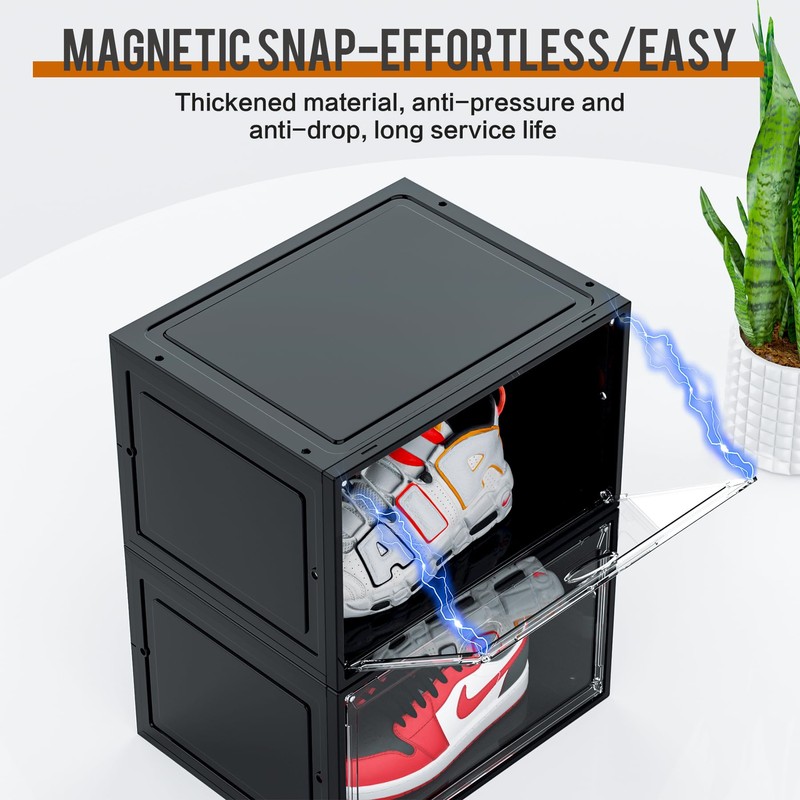 KEFA XL Shoe Storage Box Organizer, 8 Pack Shoe Boxes