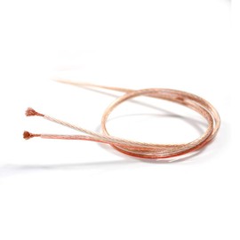 Skytronic Transparent Speaker Cable Kit, 10m, OFC Oxygen-Free Copper, Flexible PVC Sheath with Polarity Indicators for Hi-Fi or Home Cinema Systems