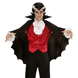 Vampire Cape withStand Up Collar Black Accessory for Superhero Super Hero Fancy Dress