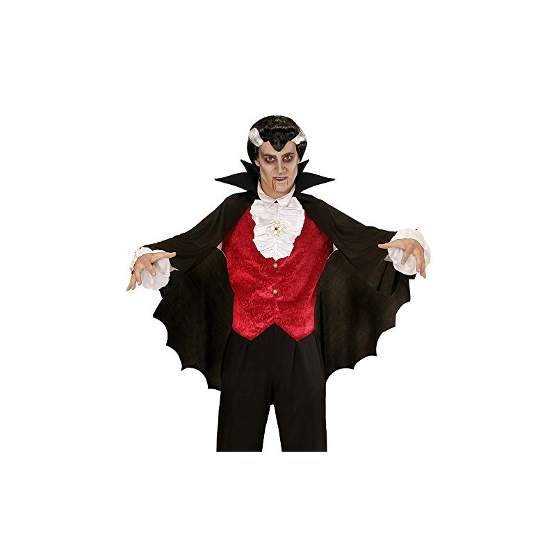 Vampire Cape withStand Up Collar Black Accessory for Superhero Super