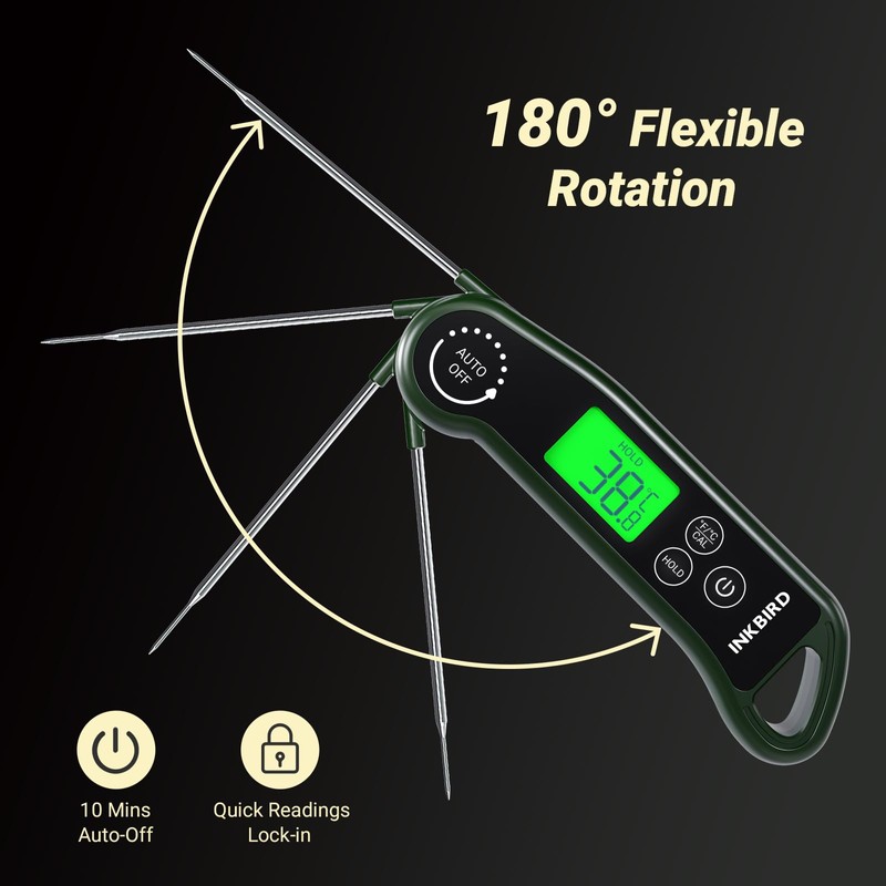 INKBIRD Instant Read Digital Meat Thermometer RHT-11K Portable Food Thermometer