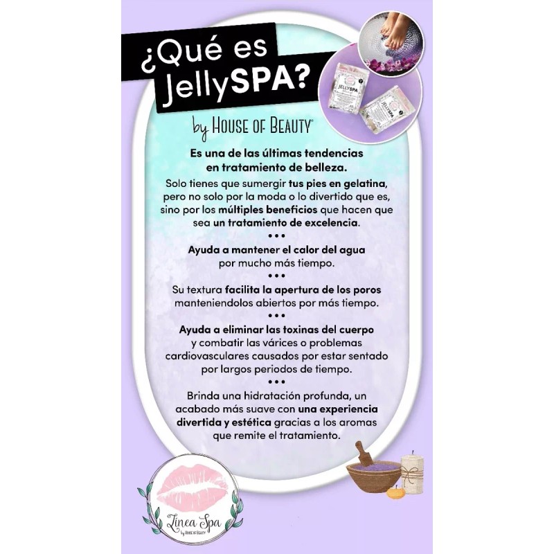 House of Beauty Jelly Spa 1kg Para Pedicure Mayoreo 1