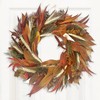 ANDALUCA Harvest Burnt Orange Natural Willow Eucalyptus Wreath