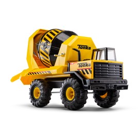 Tonka Steel Classics Mighty Cement Mixer - Made with Steel & Sturdy Plastic, Yellow Toy Construction Truck, Boys and Girls, Kids, Toddlers, Ages 3+