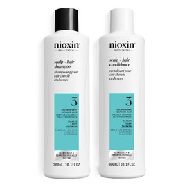 Nioxin Duo Kit | System 3 Scalp + Hair Thickening Shampoo & Conditioner, 10.1 Fl Oz Each | For Colored, Dry, & Damaged Hair with Light Thinning