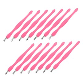 Ipetboom 24pcs Stainless Steel Nail Cuticle Remover Precision Cuticle Pusher and Dead Skin Fork for Home and Ergonomic Nail Maintenance Tools