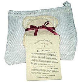 Gina's Soft Cloth Shop Organic Pampering Facial Cleansing Kit - Proudly Made in the USA!