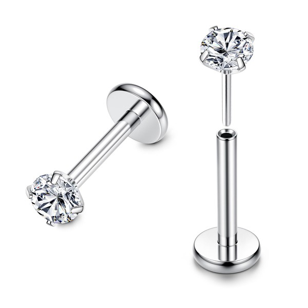 FIOROYAL G2 Titanium Lip Piercing 16G 20G Nose Piercing Threadless