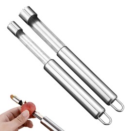 Apple Corer Stainless Steel 14 mm 19 mm Cutter Core Case Fruit Cutter Stainless Steel Blade Fruit Corer Practical Ultrasonic Plum Corer Set of 2