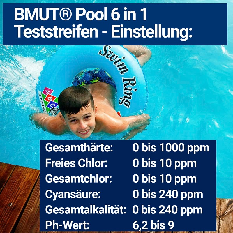 50 x pool test 6-in-1 whirlpool water tester test strips