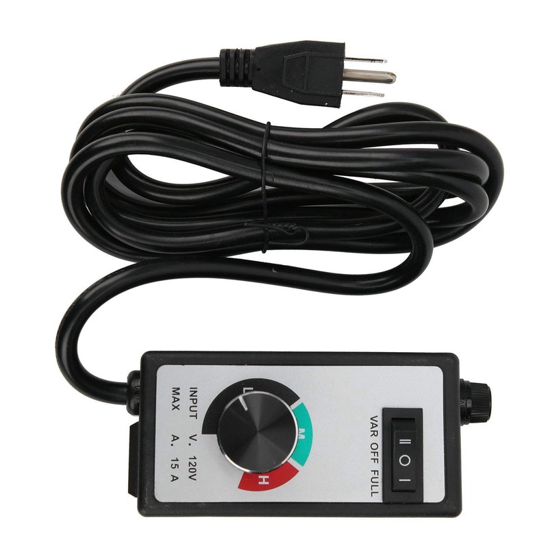 Fan Speed Controller Variable Adjuster Electronic 120V 1500W 15A US