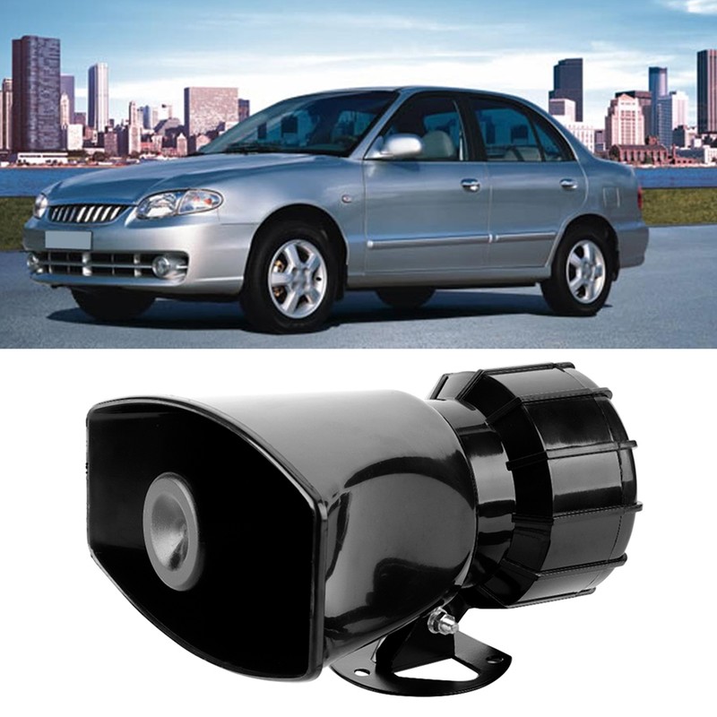 12V Square Port 7 Tone Alarm ABS Horn for Car