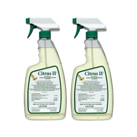Citrus II Hospital Germicidal Deodorizing Cleaner - Fresh Citrus Scent - Disinfecting Spray- for Home, Hospital and Office Surfaces and Supplies - 22 Fl Oz - Pack of 2