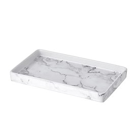Motifeur Bathroom Accessories Ceramic Vanity Tray (Marble Look)