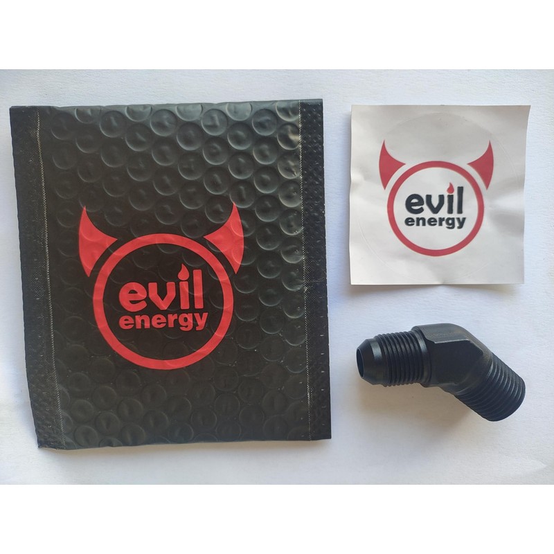 EVIL ENERGY 8AN Male Flare to 1/2" NPT Pipe 45