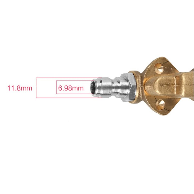 VOANZO Brass Pivoting Coupler|Adaptor for High Pressure Washer Tips 1/4