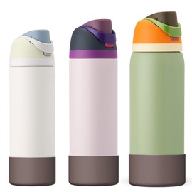 Affute Silicone Boot for Owala Water Bottle 24 oz, Anti-Slip Protective Sleeve for FreeSip/Twist/Flip Water Bottles, BPA Free, Bottom Bumper Cover Protects Water Bottles from Scratches(Boneyard2)