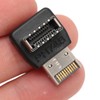 Right Angle USB Type E Adapter, Front Panel Header Male