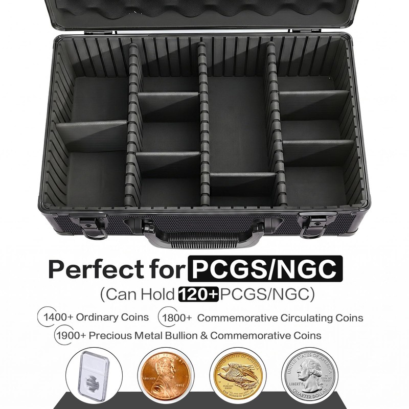 BAGAKE Graded Coin Storage Box for NGC/PCGS Slabs - Holds