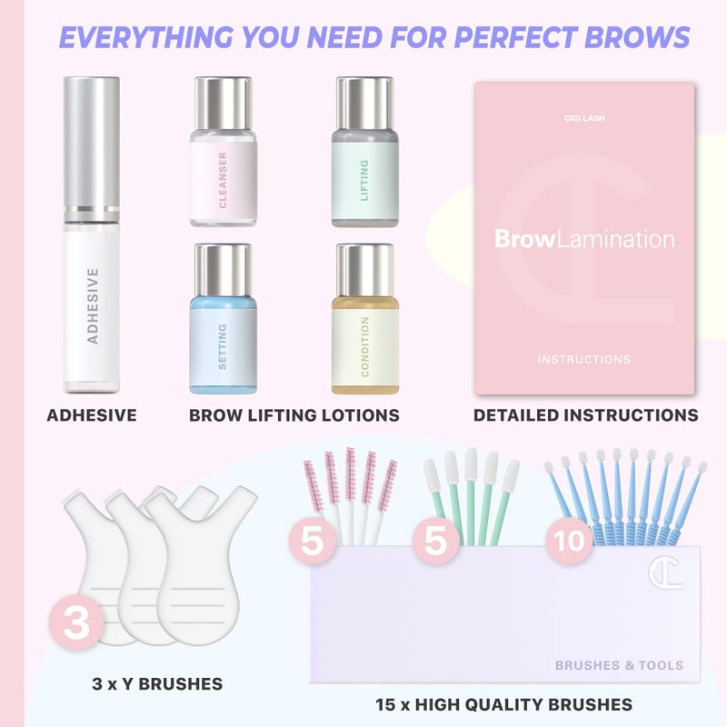 Brow Lamination Kit by CICI Lash | Professional Eyebrow Lamination