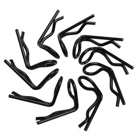 GDOOL 30-Pack 90-Degree Angle 1mm Body Clips Bent Springy Pins for All 1/16 1/18 1/20 Scale Model Car Truck Crawler Truck(Black)