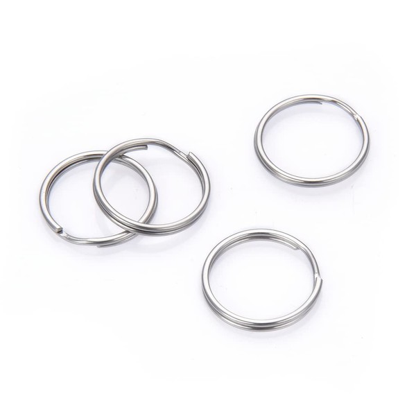 50pcs Adabele 304 Grade Surgical Stainless Steel Hypoallergenic 20mm Split