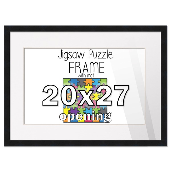 22x29 Frame Matted to Display 20x27 Puzzle with Peel &