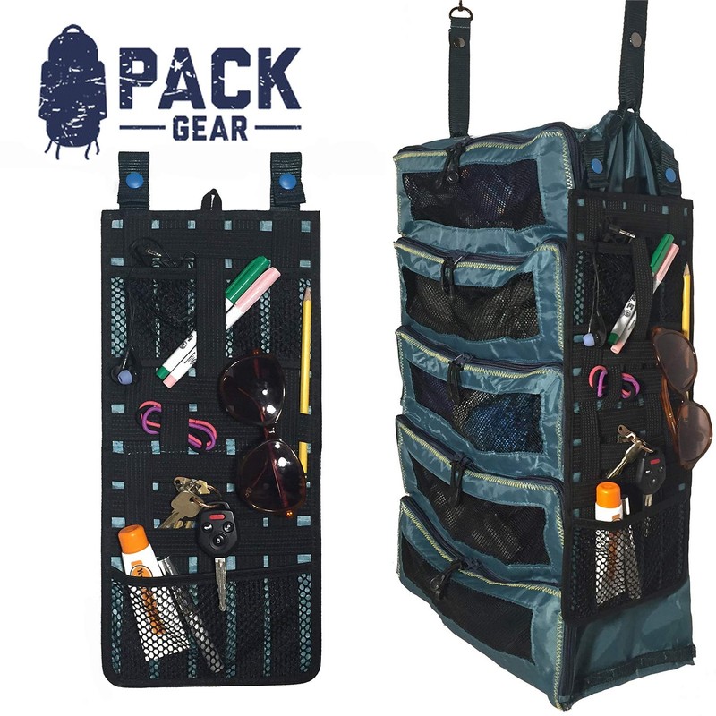 Pack Gear Hanging Mesh Organizer – Durable Elastic Pockets Designed