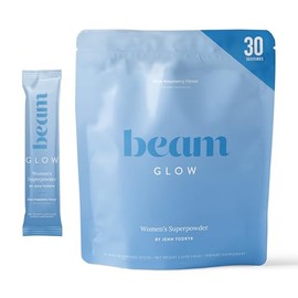 Beam Glow Women's Wellness Supplement, Cortisol Support with Ashwagandha for Women, Daily Vitamins for Cycle Health, Mood, Energy & Stress Support with Selenium, Zinc, Vitamin A, Biotin, B Vitamins