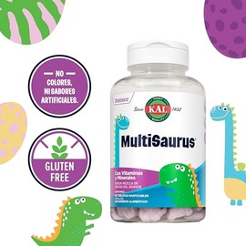 KAL Multisaurus Diarias Multivitamínico Vitaminas Para Niños Completo