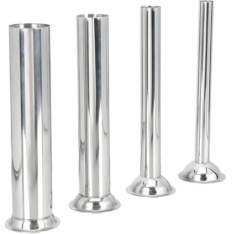 Vexillaris 4 Sizes Stainless Steel Sausage Stuffing Tubes,Replacement for LEM