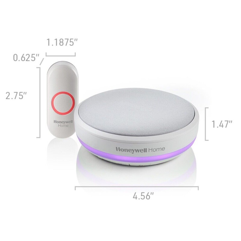 Honeywell Home RDWL415A Series 4 Portable Wireless Doorbell with Nightlight